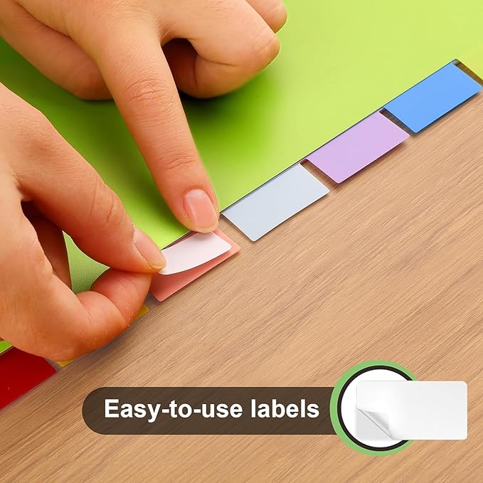 HABGP 24Pcs/3 Set 8 Tab Dividers for 3 Ring Binder, 24 Pcs Multicolor 3 Ring Binder Dividers with Tabs, Page Folder Dividers, Plastic Tabbed File Dividers with Tabs, Three Ring Binder Index Dividers