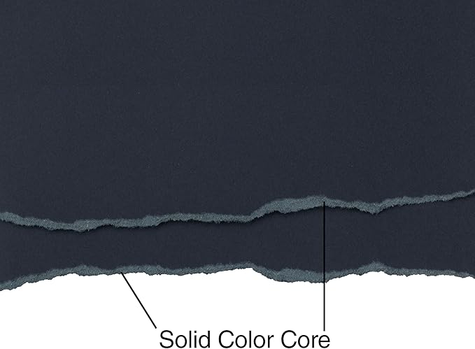 Cardstock 8.5 x 11 Paper Pack - 65lb Smooth Card Stock for Crafts, Cardmaking, Printers - 100 Scrapbook Sheets - Double Sided with Solid Core, Midnight Black