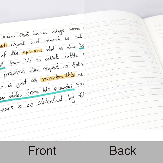 Dot Matrix Hardcopy Notebook - 5"x8"- Sourced from sustainable and excellent quality paper, minimalist, natural, portable and flexible design, good helper for study and record keeping, suitable for office, school and many other occasions(Black)
