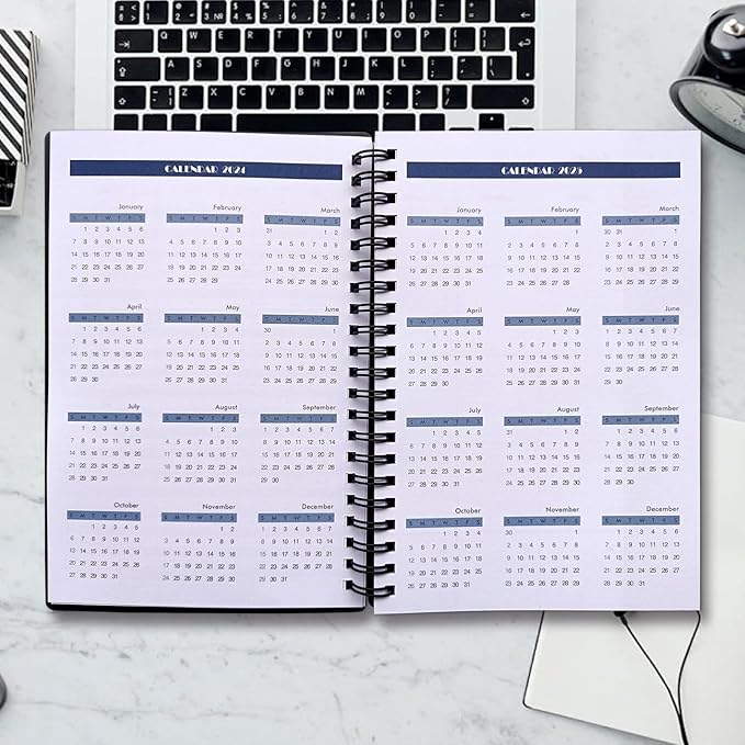 Cheneyboo 2025 Planner - January 2025- June 2026, Monthly Weekly Daily Planner 2025-2026, 18 Month Planner, 7.5"x10.2", Big Size Planner, Black