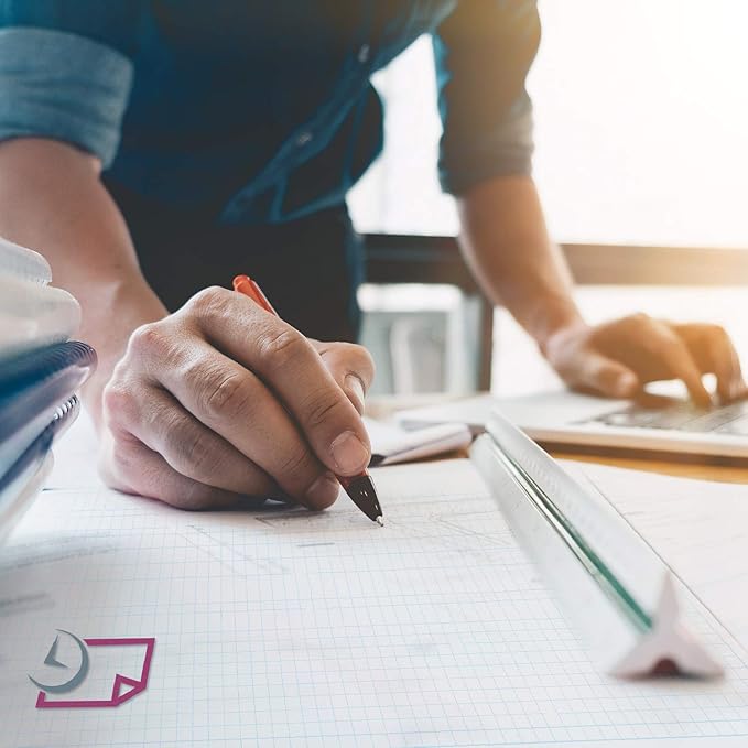 Graph Paper Pad for Blueprint Drawings, Drafting, Engineering Drawing, and Planning - Graph Paper 11x17 Blueprint Quadrille Grid Paper Pads with Blue Lines, High Brightness 50 Sheets (5-Pack)