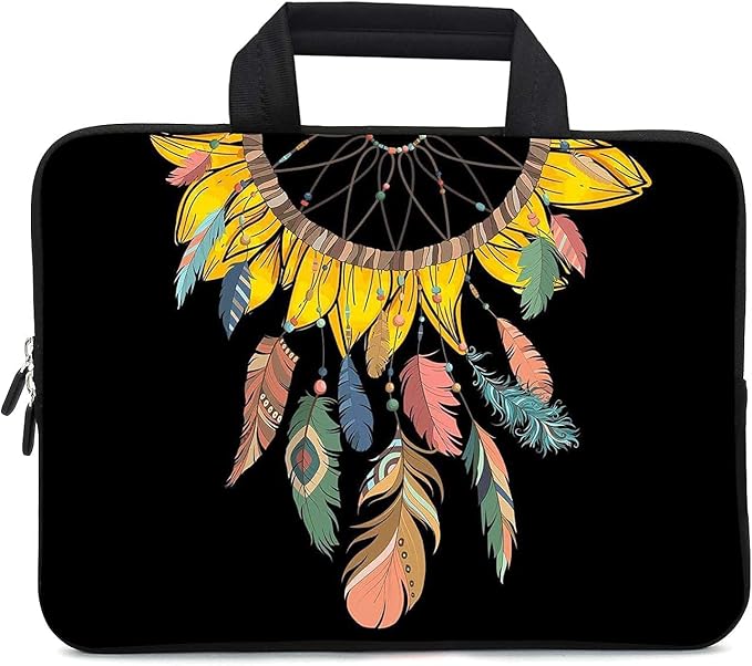 11.6 12 12.1 Inch Laptop Carrying Bag Protective Chromebook Case Pouch Netbook Notebook Ultrabook Bag Tablet Sleeve Cover Travel Briefcase with Handle for Men Women (Dreamcatcher)