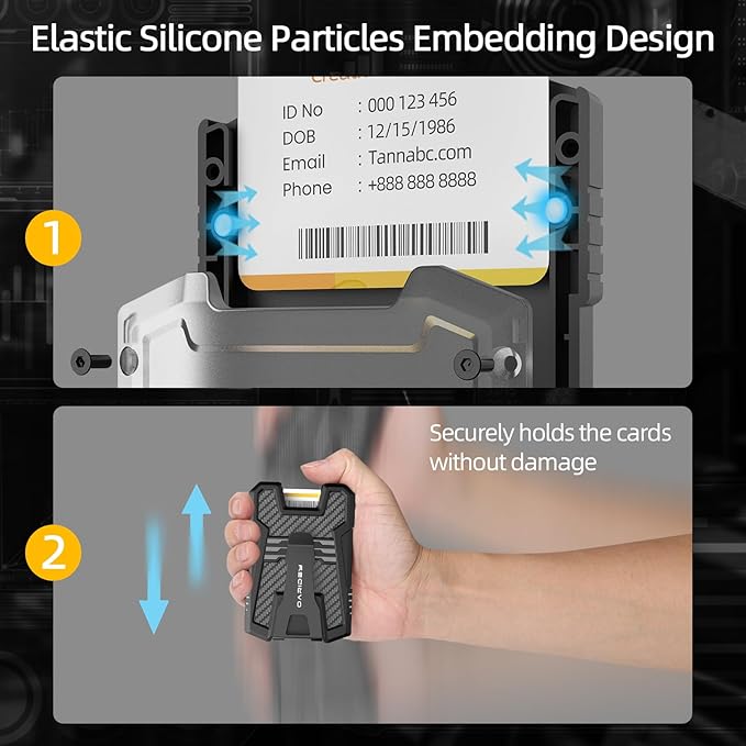 Oaridey Carbon Fiber Badge Holder with Lanyard, Heavy Duty Lanyard with Safety Breakaway Buckle for ID Card/Badge Holder