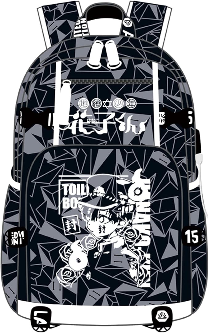 ISaikoy Anime Toilet Bound Hanako kun Backpack Satchel Bookbag Daypack School Bag Laptop Shoulder Bag Style17