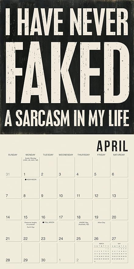 Words to Live By 2024 Mini Calendar — Primitives by Kathy, 7" x 7"