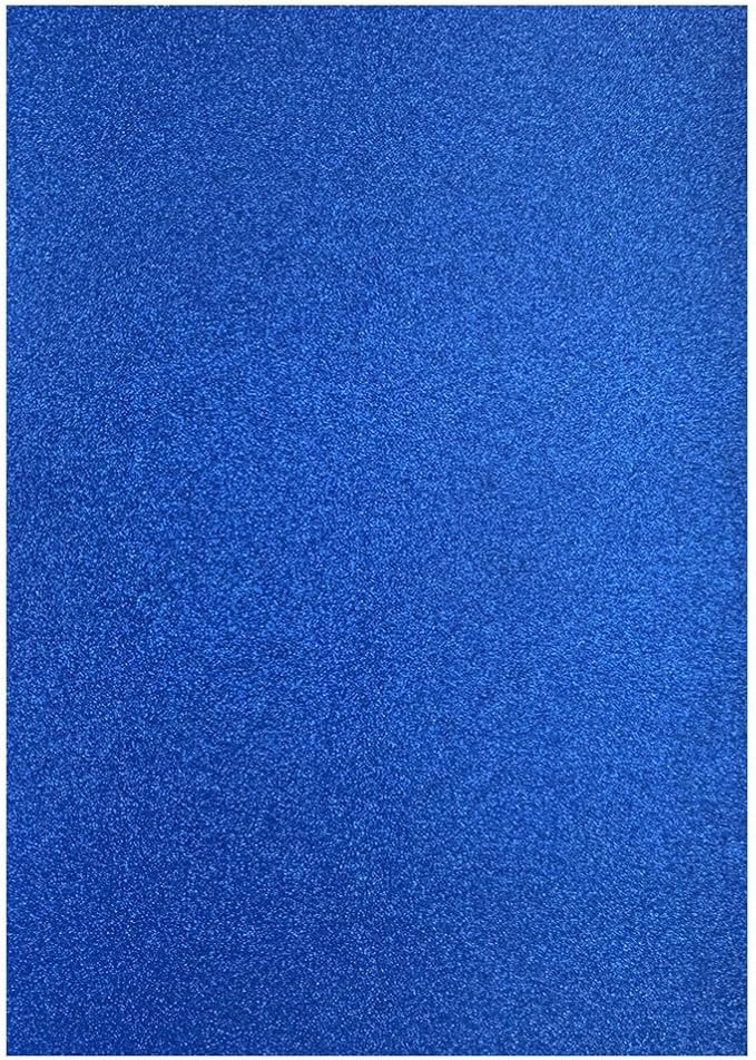 Baisunt 20 Sheets Blue Glitter Cardstock Paper for DIY Art Project, Scrapbook, Birthday Wedding Party Decoration 250GSM(8x12 In, Non Adhesive)