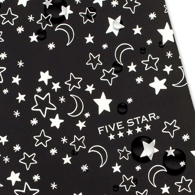 Five Star Spiral Notebook + Study App, 1 Subject, Wide Ruled Paper, 10-1/2" x 8", 80 Sheets, Glow (930020F)