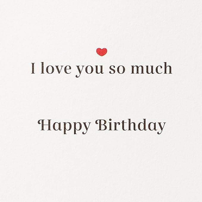 Papyrus Birthday Card for Husband (I Love You So Much)