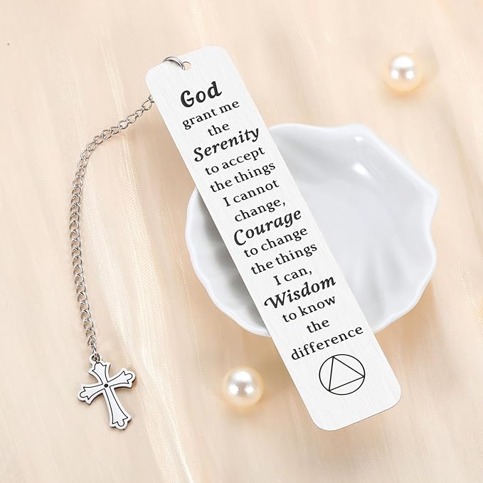 Sobriety Gifts for Women Men Christmas Stocking Stuffers for Women Serenity Prayer Gifts Christian Gifts Faith Religious Gifts Inspirational Gifts for Women Pastor Appreciation Gifts Catholic Gifts