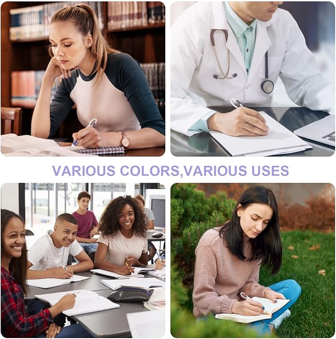 Retractable Shuttle Pens, 20 Count 4-in-1 Multicolor Retractable Ballpoint Pens 1.0mm with Carabiner Clip Ballpoint Gift Pens for Office School Supplies Students Adults Kids Nurses