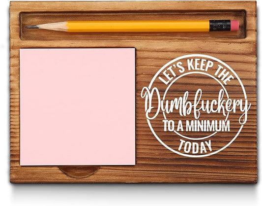 Funny Sticky Note Holder, Cute Sticky Note Holder, Thank You Appreciation Gifts Friends Women Men Coworkers Office Desk Self-Stick Note Pad Holders GSH411