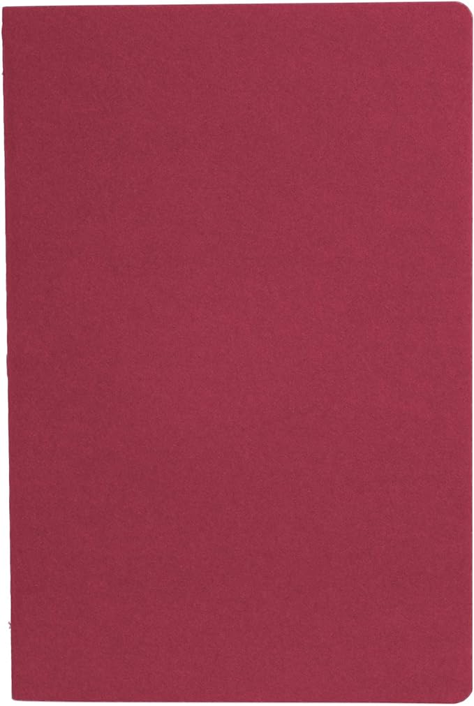 Simply Genius A5 Notebooks for Work, Travel, Business, School & More - College Ruled Notebook - Softcover Journals for Women & Men - Lined Note Books with 92 pages, 5.5" x 8.3" (Wine, 6 pack)