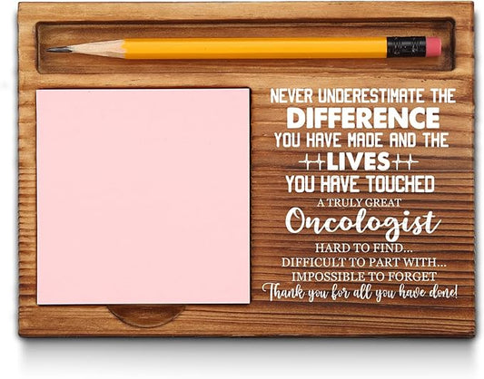 Oncologist Sticky Note Holder, Oncologist Thank You Appreciation Gifts for Men, Women, Oncologist Doctor Gifts, Oncologist Office Desk Self-Stick Note Pad Holders GSH388