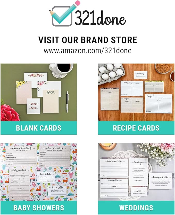 321Done Weekly Planning Notepad Landscape - 50 Sheets (8.5" x 5.5") - Horizontal Weekly Days of Week Paper Note Pad, Planner Organizing - Made in USA - Simple Script