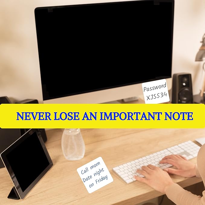 Dry Erase Reusable Sticky Notes - 12 Pack of 4″x4″ Whiteboard Stickers for Lists, Labels, Reminders & Decals - 2 Magnetic Markers - Adheres to Most Surfaces