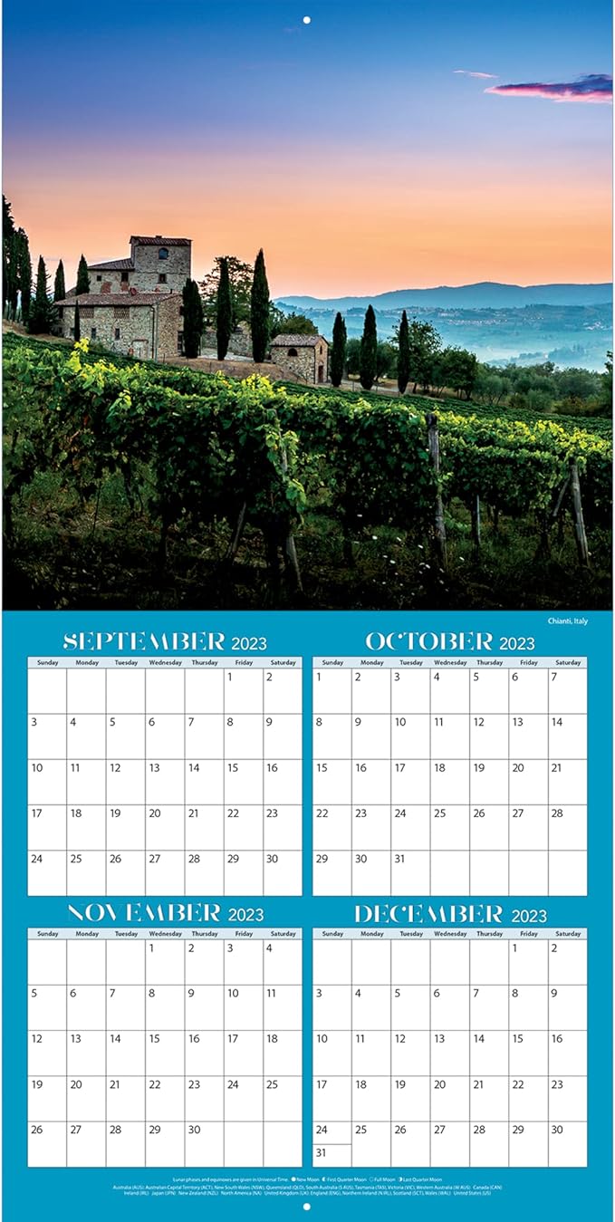 TURNER PHOTOGRAPHIC Vineyards 12X12 Photo Wall Calendar (24998940057)