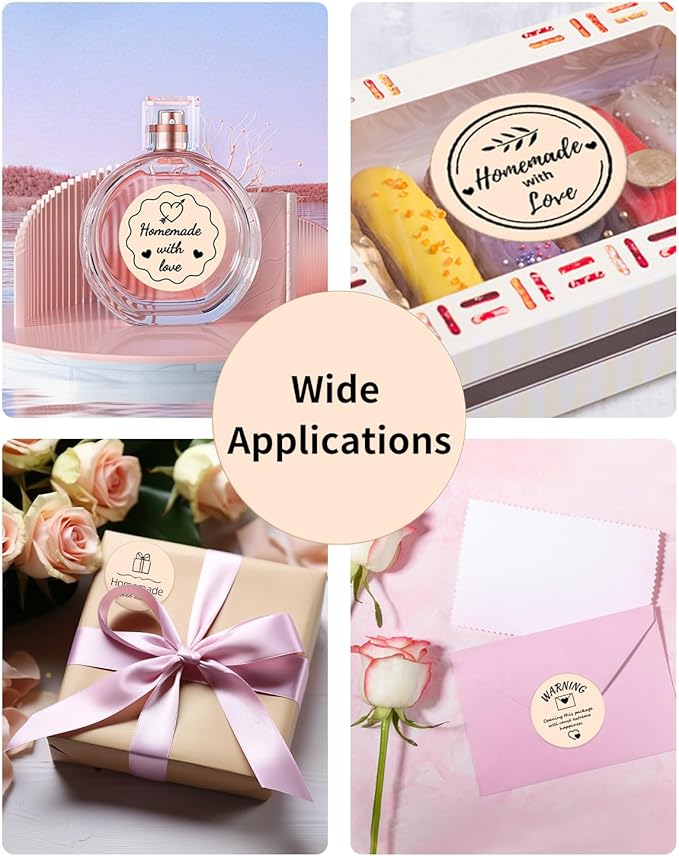 Phomemo Circle Thermal Sticker Label, Compatible with M110/M220/M150/M250/M120/M100/M200 Label Maker, Khaki Round Thermal Label, Size 1.96" x 1.96"