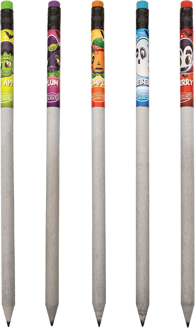 Halloween Smencils - HB #2 Patented Gourmet Scented Pencils, 5 Count, Gifts for Kids, School Supplies, Classroom Rewards