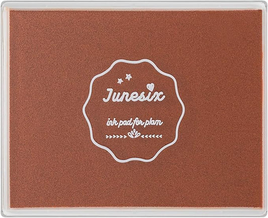 Ink Pad, 5x4'' Washable Stamp Ink Pad for Kids, Brown