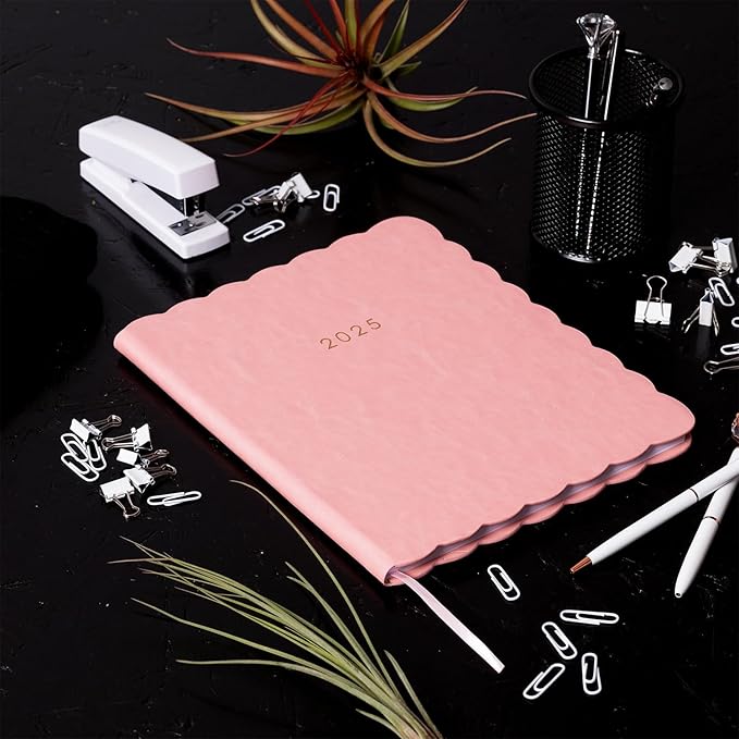 Eccolo 2025 Large Agenda Planner, 12 Month, Yearly, Monthly & Weekly Pages, Habit & Gratitude Tracker (Hardcover - 8 x 10")