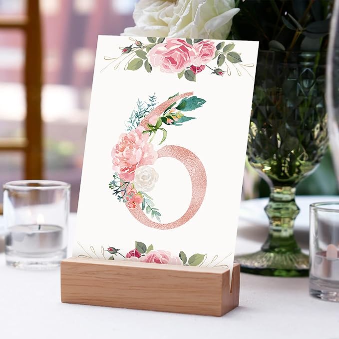 PerKoop 50 Pcs Blank Note Cards Decorative Notecards 4x6in Greenery Floral Notecards Printer Paper Cardstock Cards for Wedding Office DIY Drawing Thank Greeting Supplies(Rose)