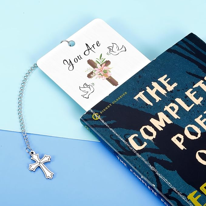 Christian Gifts for Women Faith Confirmation Gifts for Teen Girls Stocking Stuffers Christmas Gifts Bible Accessories Bookmark Faith Based Spiritual Gift for Women Sponsor First Communion Baptism Gift