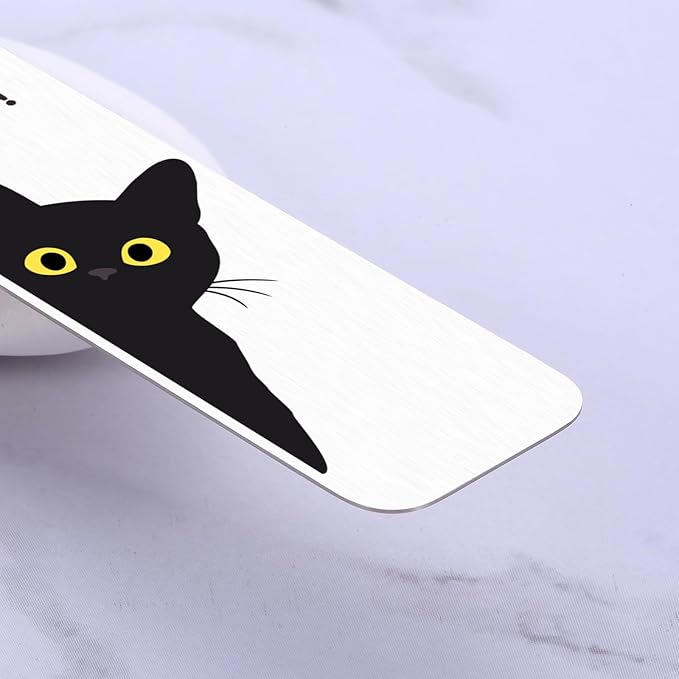 Cat Bookmark, Funny Bookmarks for Women, Bookmarks for Women, Stocking Stuffers for Teens, Christmas Bookmarks, Book Marks for Reading Women, Cute Bookmarks, Gifts for Cat Lovers for Women