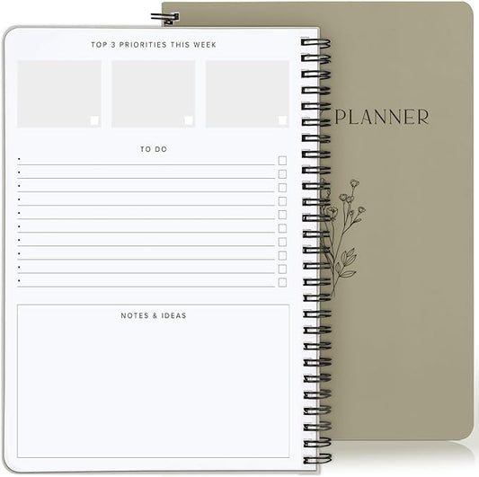 Beautiful Daily and Weekly Planner - To Do List Notebook to Easily Organize Your Agendas And Boost Productivity in School Or At Work - Stylish College or Office Supplies For Women