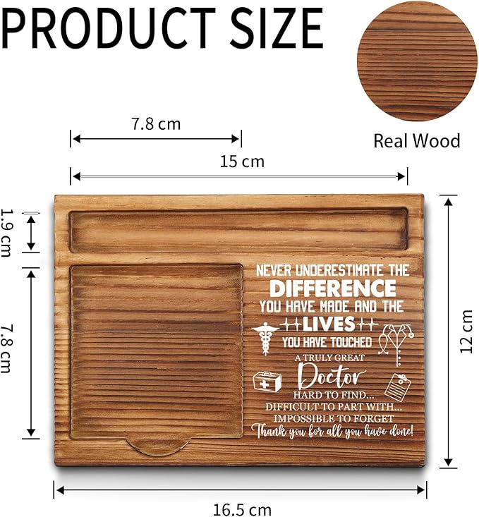 Doctor Sticky Note Holder, Doctor Gifts for Men, Women, Thank You Doctor Gifts, Doctor Appreciation Gifts, Doctor Retirement Gifts for Men, Doctor Office Desk Self-Stick Note Pad Holders GSH355