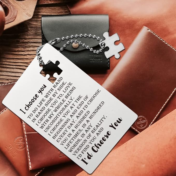 llxxeyopqdxz Wallet Insert Card, Engraved Wallet Inserts Card, Anniversary Valentine's Day Birthday Cards Gifts for Husband Boyfriend, Engraved Wallet Gift, Gifts for Wife Husband