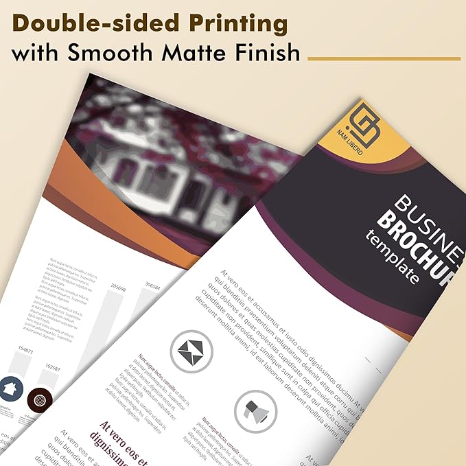 Koala Photo Paper Double-side Matte 11X17 Inches Compatible with Inkjet Printer 48LB for Presentation 100 Sheets 180GSM