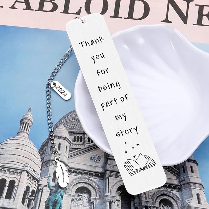 Christmas Teacher Gifts 2024 Thank You Appreciation Gift for Teacher Bookmark for Reading Women Teacher Bookmark End of Year Graduation Gift for Teacher Birthday Gift for Daycare Teacher