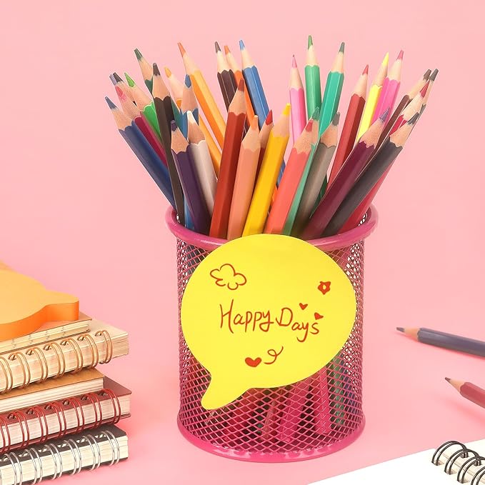 SIMONA Bubble Shape Sticky Notes 8 Color Bright Colorful Sticky Pad 75 Sheets/Pad Self-Sticky Note Pads