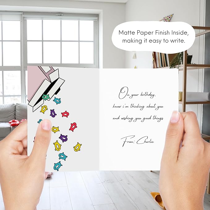 ALY LOU Birthday Card Anniversary Mother's Day Father's Day/Mom Dad/Her Him/Husband Boyfriend/Girlfriend Wife/Greeting Card (I Cereal-sly Love You)