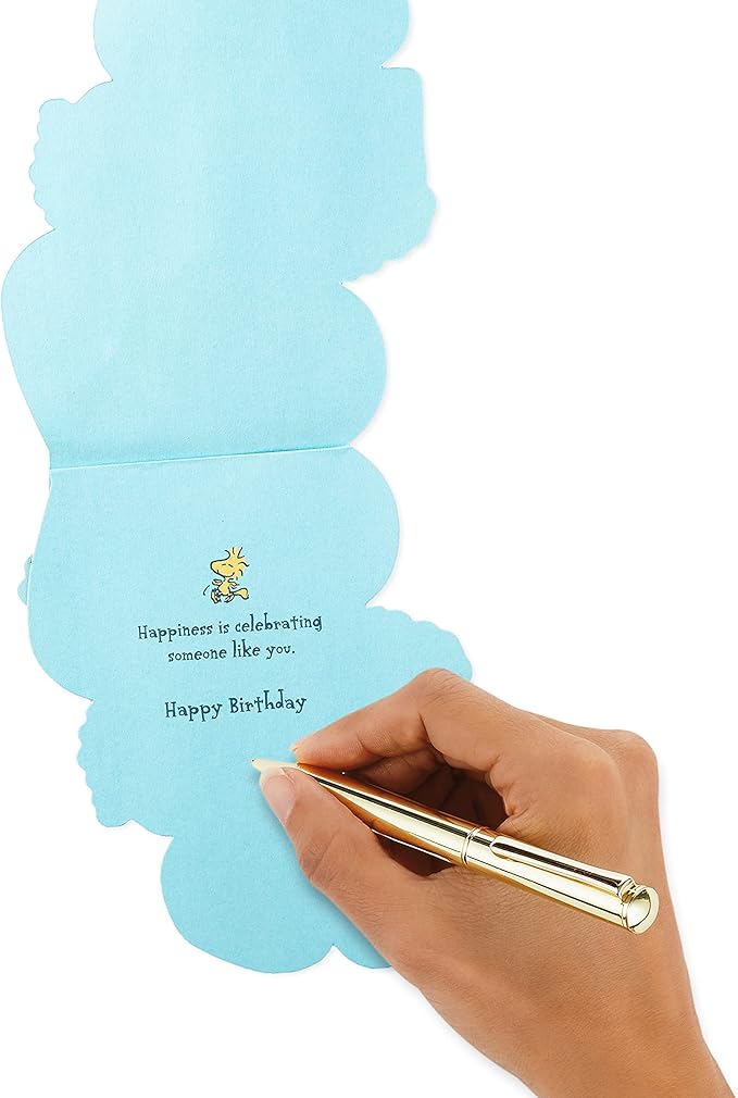 Hallmark Signature Peanuts Birthday Card (Snoopy, Happiness)