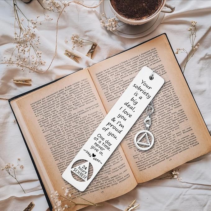 24 Hours Sober Gifts for Men, Sobriety Gift for Men Women, Sober Recovery Alcoholics Recovering Gift, Sober Gifts for Loved One in Recovery, 24 Hours Sober Anniversary gift-DB20