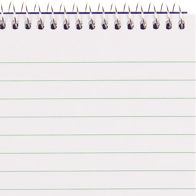 Blueline Reporter Notebook/Note Pad, 4 x 8 inches, 160 Pages / 80 Sheets (AT8B) (Pack of 2)