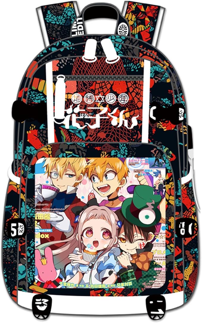 ISaikoy Anime Toilet Bound Hanako kun Backpack Satchel Bookbag Daypack School Bag Laptop Shoulder Bag Style11