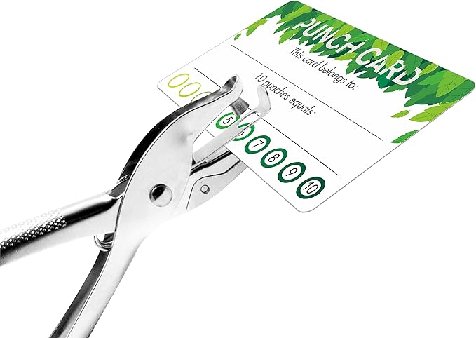 102 PCS Punch Cards, Incentive Reward Card Student Awards Loyalty Cards for Business, Classroom, Kids Behavior, Students, Teachers, 3.5” x 2”, 2 Styles