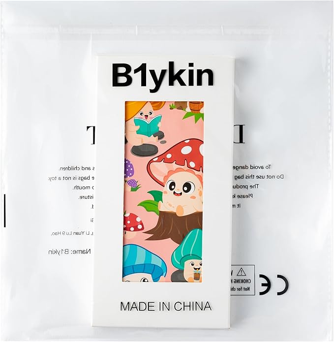 B1ykin Sticky Notes Set - Cartoon Theme Cute Self-Stick Notes Pad Teacher Appreciation Gifts， Self-Adhesive Writing Memo Pages Sticky to Do Notepad for Kids Employee School Office (Mushroom)