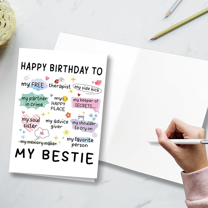 Funny Birthday Card for Sisters, Bestie, Friendship Cards, Best Friend Birthday Card, Niece Birthday Cards