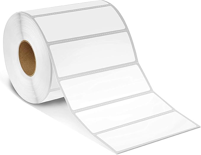 Spartan Industrial - 3" X 1” Direct Thermal Labels, Perforated FBA Barcode Address Labels, Compatible with Rollo & Zebra Desktop Printers - 10 Rolls, 1300/Roll