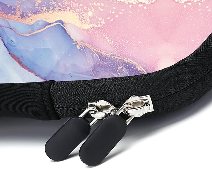 11.6" 12.2 inches Laptop Sleeve Chromebook Case Ultrabook Case Notebook Sleeve Tablet Case Neoprene Handle Sleeve for Men Women, Two Pockets Fit Apple MacBook Air Samsung Acer HP DELL(Marble)