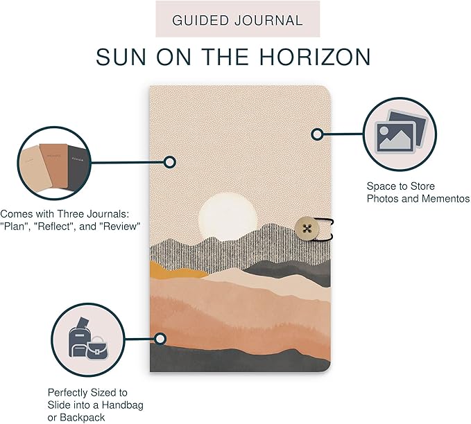 Studio Oh! Sun on the Horizon Travel Journal Trios