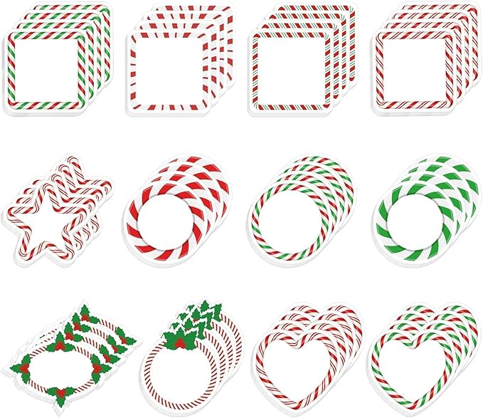 48 Pcs Christmas Candy Sticky Note Self-Adhesive Christmas Candy Note Pads Christmas Candy Memo Notes for Xmas School Office Home Supplies Students Teachers Present 12 Styles