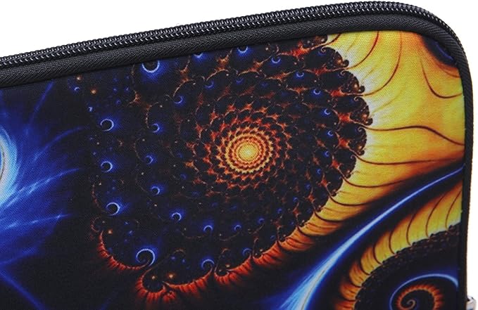 13.3-Inch to 14-Inch Laptop Sleeve Case Neoprene Carrying Bag with Hidden Handles for MacBook/Notebook/Ultrabook/Chromebooks (Classic Blue)