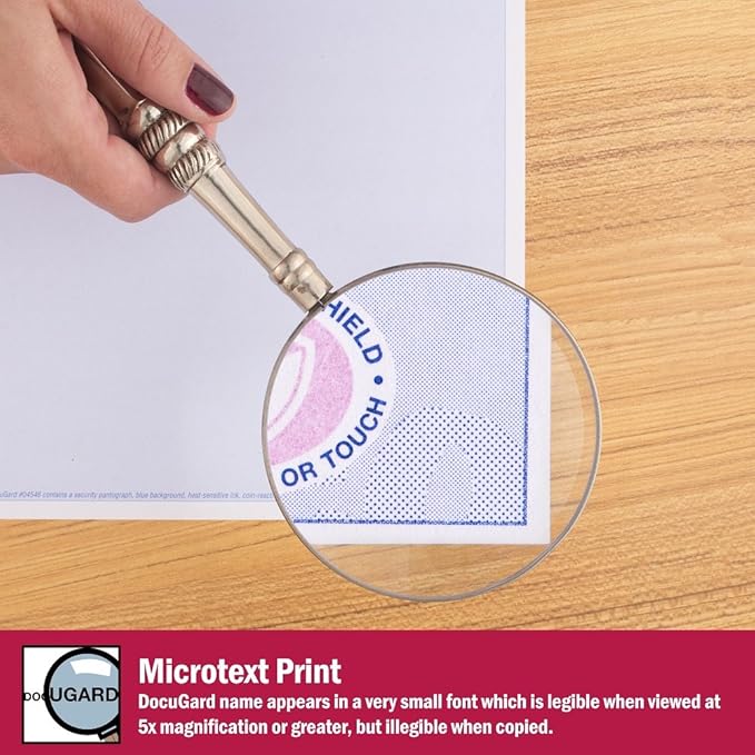 DocuGard Advanced Blue Multi-Purpose Security Paper, 7 Features, 8.5 x 11 Inches, 24 lb, 500 Sheets (04546)