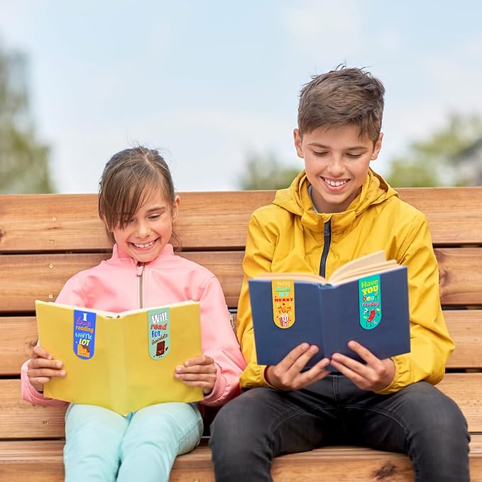 48 Pack Scented Bookmarks Magnetic Scratch and Sniff Bookmarks Fruit Food Bookmarks for Kids Cute Bookmarks with Sayings Christmas Bookmarks for Kids Students Teens Teachers (Food Flavor)