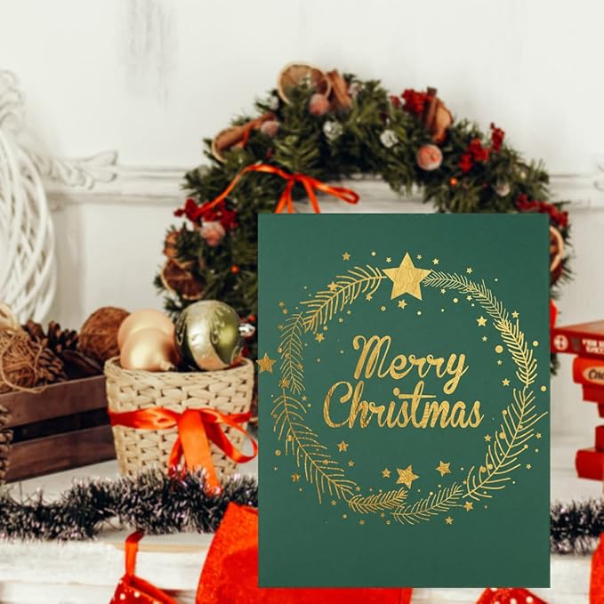 20 Sheets Colored Thick Paper Cardstock Blank for DIY Crafts Cards Making, Invitations, Scrapbook Supplies (Dark Green, 8.5 x 11 inches)