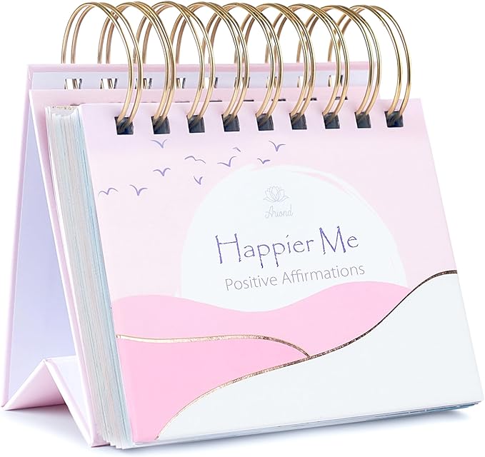 Daily Affirmation Calendar, Undated Inspirational Desk Calendar, Inspirational Gifts for Women, Daily Affirmations for Women, Pink Gifts for Women, Daily Flip Calendar, Motivational Gifts for Women